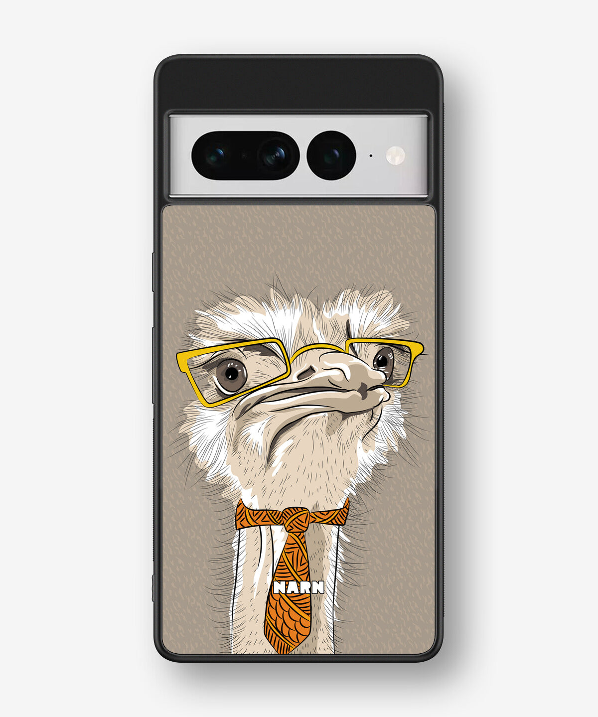 Google Pixel 7 Pro Hard Case – Hipster Ostrich - View 1