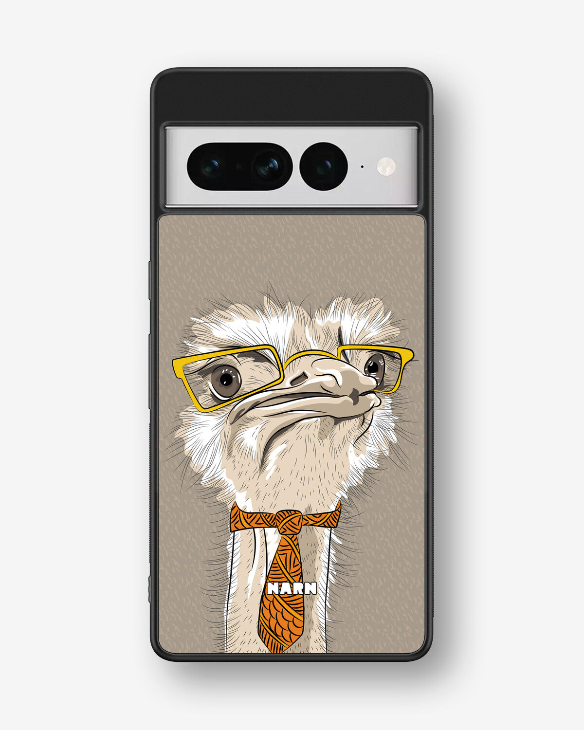 Google Pixel 7 Pro Hard Case – Hipster Ostrich - View 1