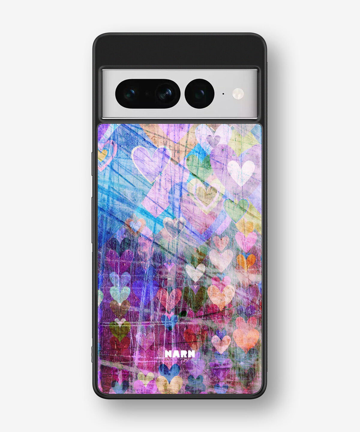 Google Pixel 7 Pro Hard Case – Purple Hearts - View 1