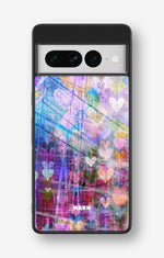 Google Pixel 7 Pro Hard Case – Purple Hearts - View 1