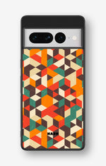 Google Pixel 7 Pro Hard Case – Retro Geometric - View 1