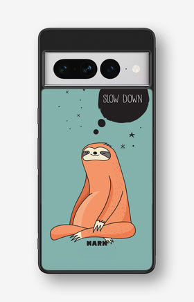 Google Pixel 7 Pro Hard Case – Slow Down Sloth - View 1