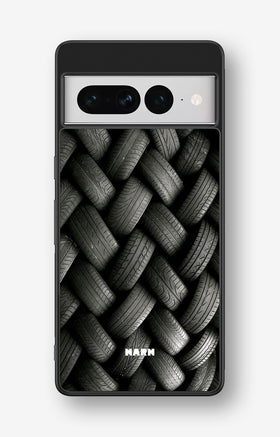 Google Pixel 7 Pro Hard Case – Tires Wall - View 1