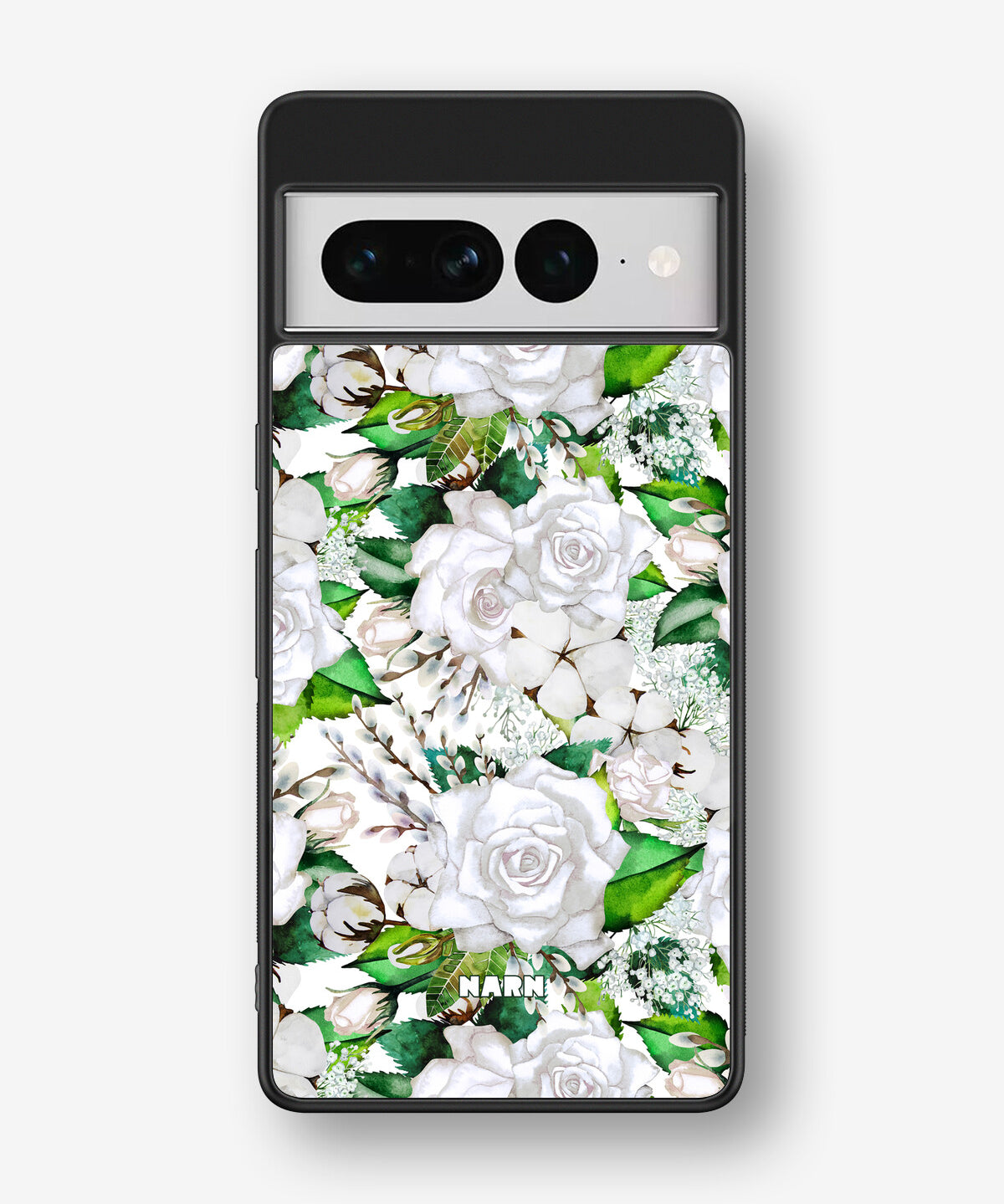 Google Pixel 7 Pro Hard Case – White Bloom - View 1