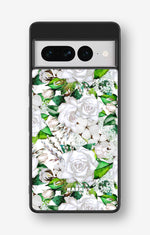 Google Pixel 7 Pro Hard Case – White Bloom - View 1