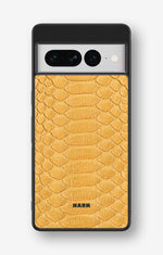 Google Pixel 7 Pro Hard Case – Yellow Snake - View 1