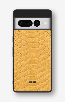 Google Pixel 7 Pro Hard Case – Yellow Snake - View 1