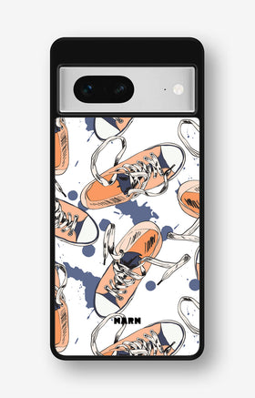 Google Pixel 7 Hard Case – Apricot Sneakers - View 1
