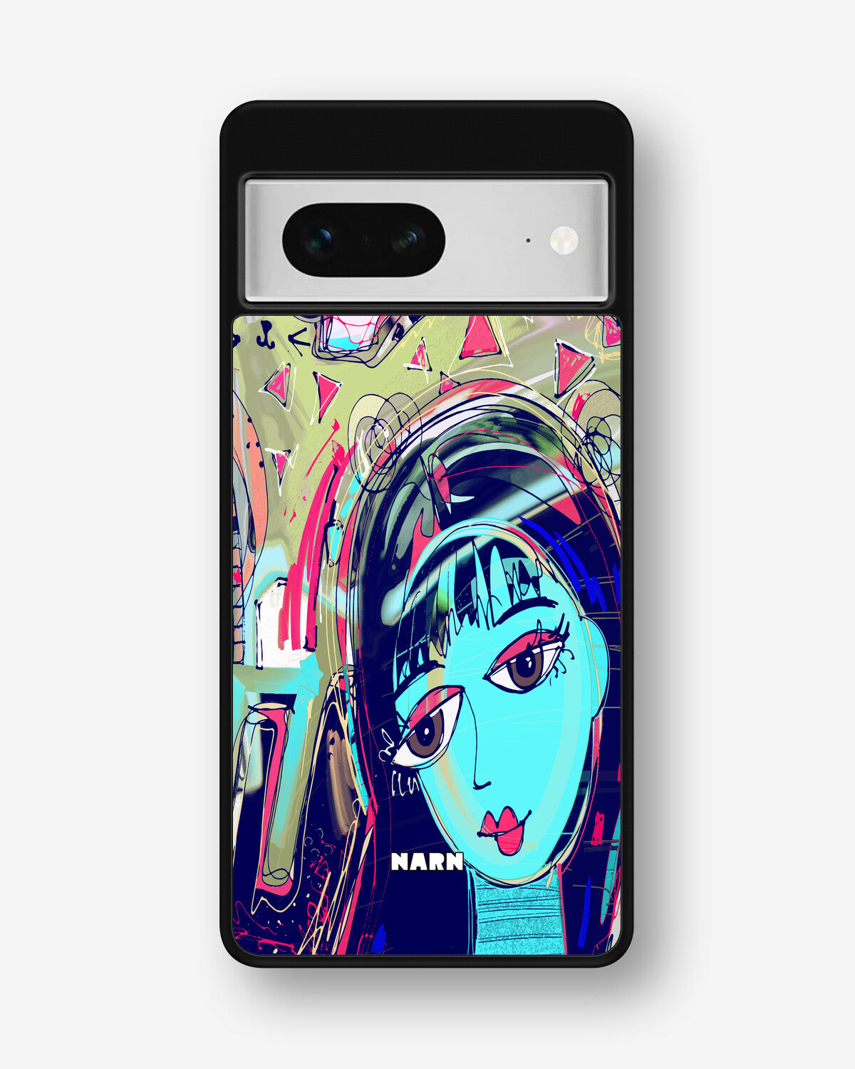 Google Pixel 7 Hard Case – Abstract Cat - View 1