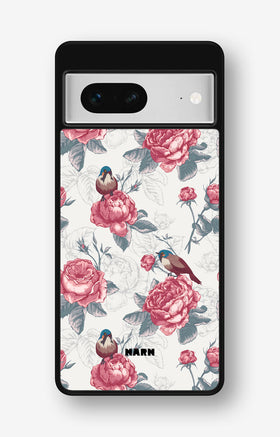 Google Pixel 7 Hard Case – Birds Among Roses - View 1