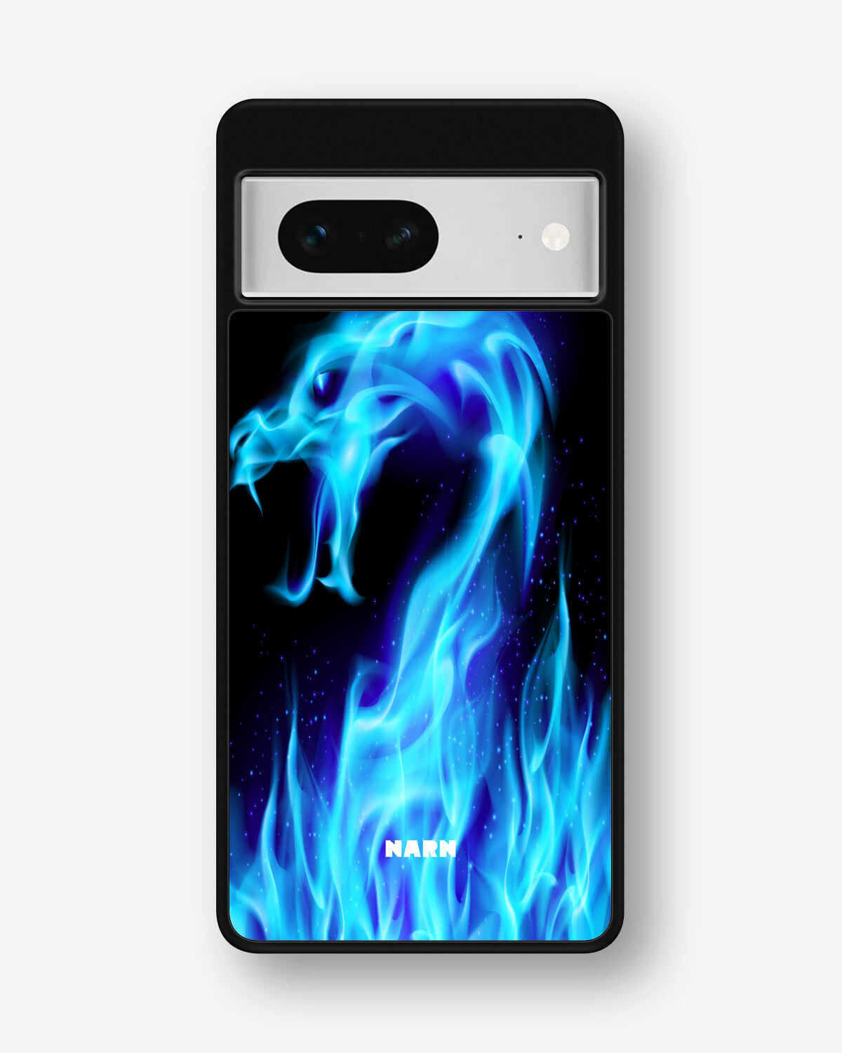 Google Pixel 7 Hard Case – Blue Flames Dragon - View 1