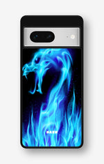 Google Pixel 7 Hard Case – Blue Flames Dragon - View 1