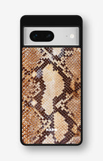 Google Pixel 7 Hard Case – Brown Snakeskin - View 1
