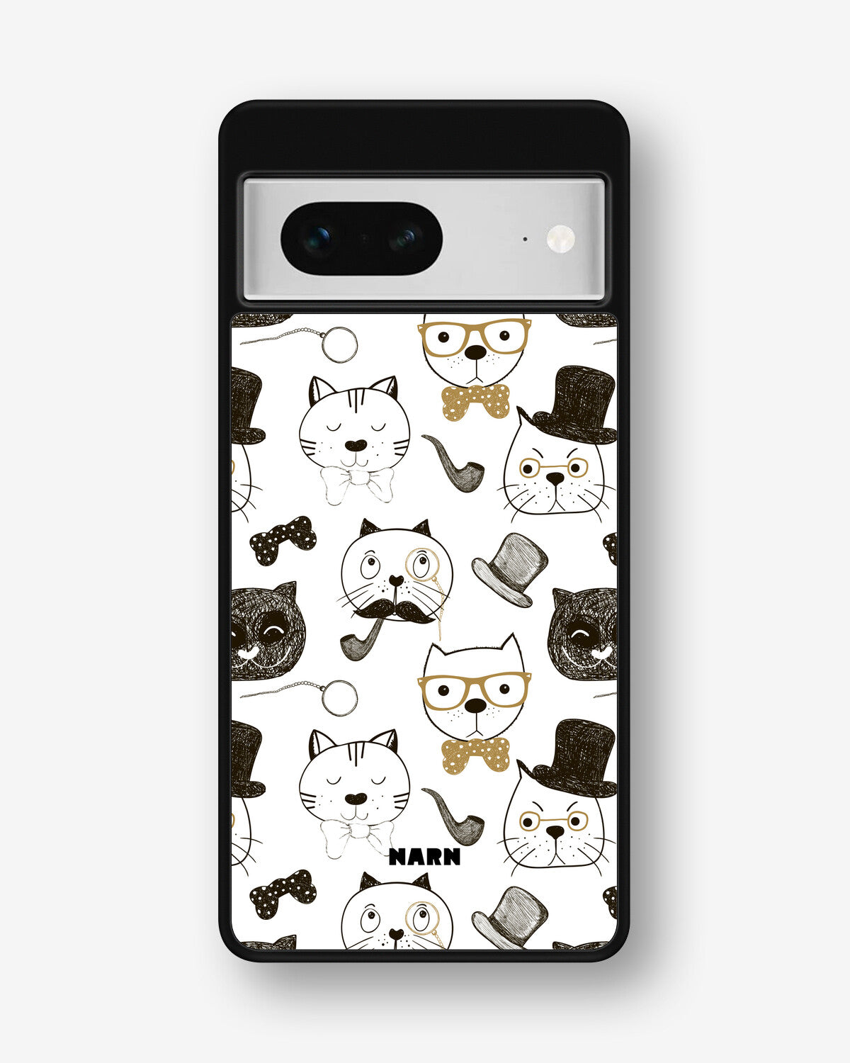 Google Pixel 7 Hard Case – Cartoon Cats - View 1