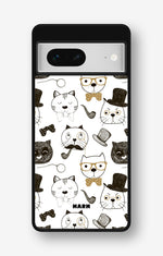 Google Pixel 7 Hard Case – Cartoon Cats - View 1