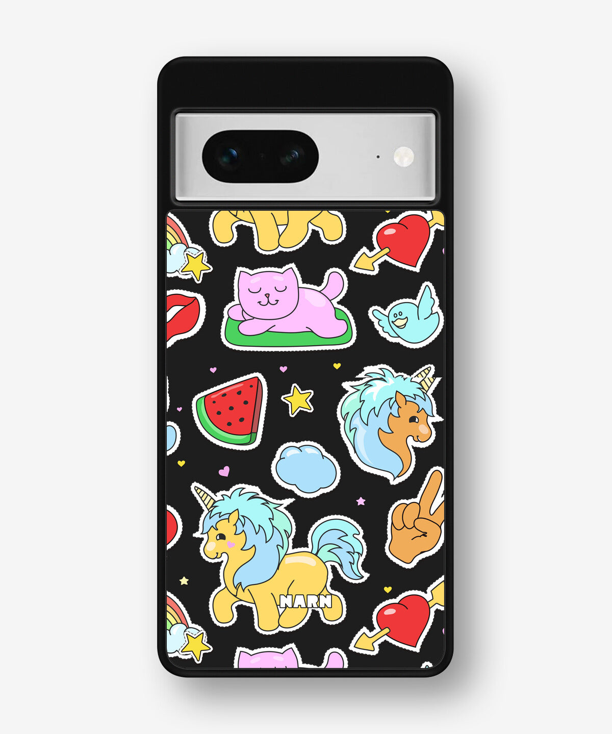Google Pixel 7 Hard Case – Cute Stickers - View 1