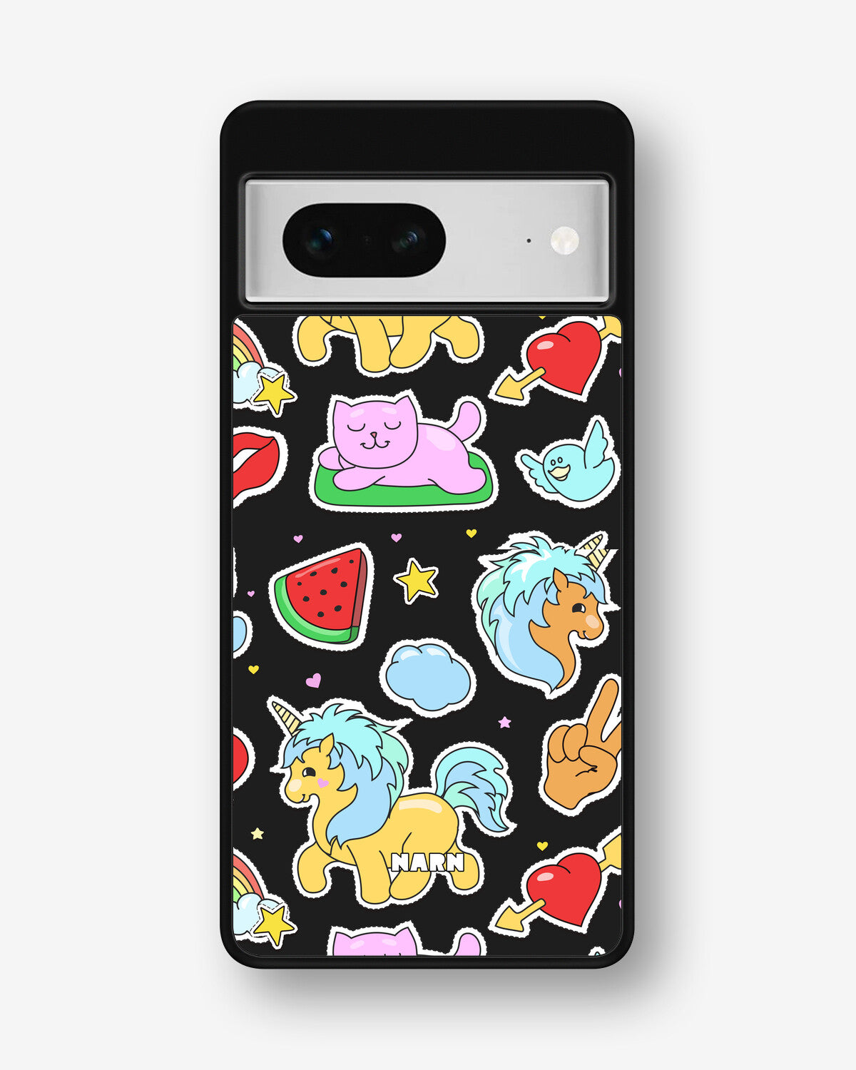 Google Pixel 7 Hard Case – Cute Stickers - View 1