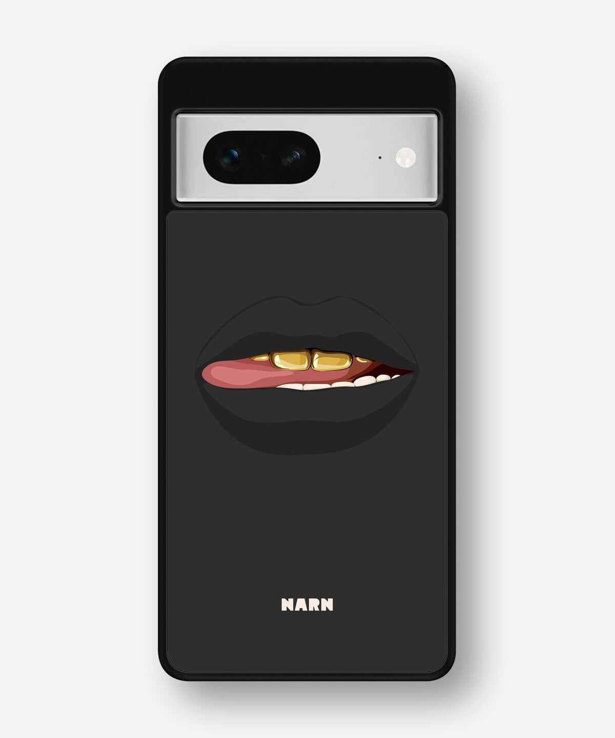 Google Pixel 7 Hard Case – Golden Lips - View 1