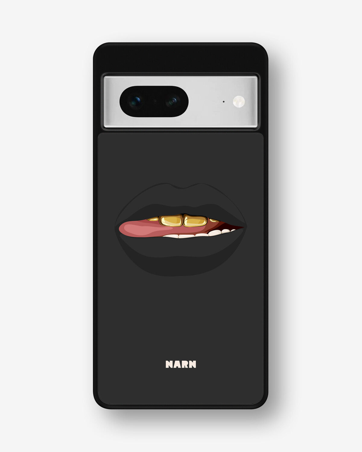 Google Pixel 7 Hard Case – Golden Lips - View 1