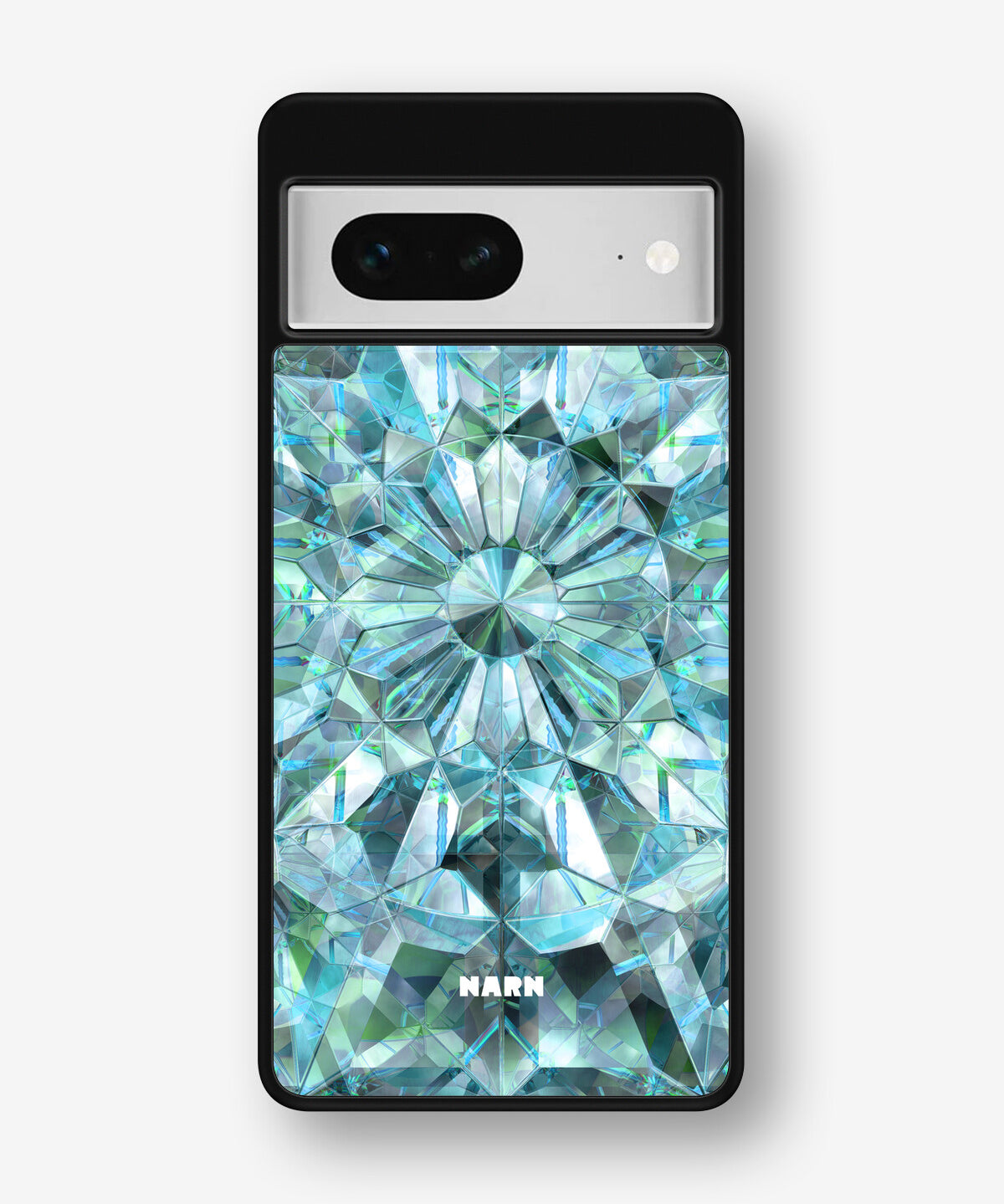 Google Pixel 7 Hard Case – Green Crystals - View 1
