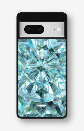 Google Pixel 7 Hard Case – Green Crystals - View 1