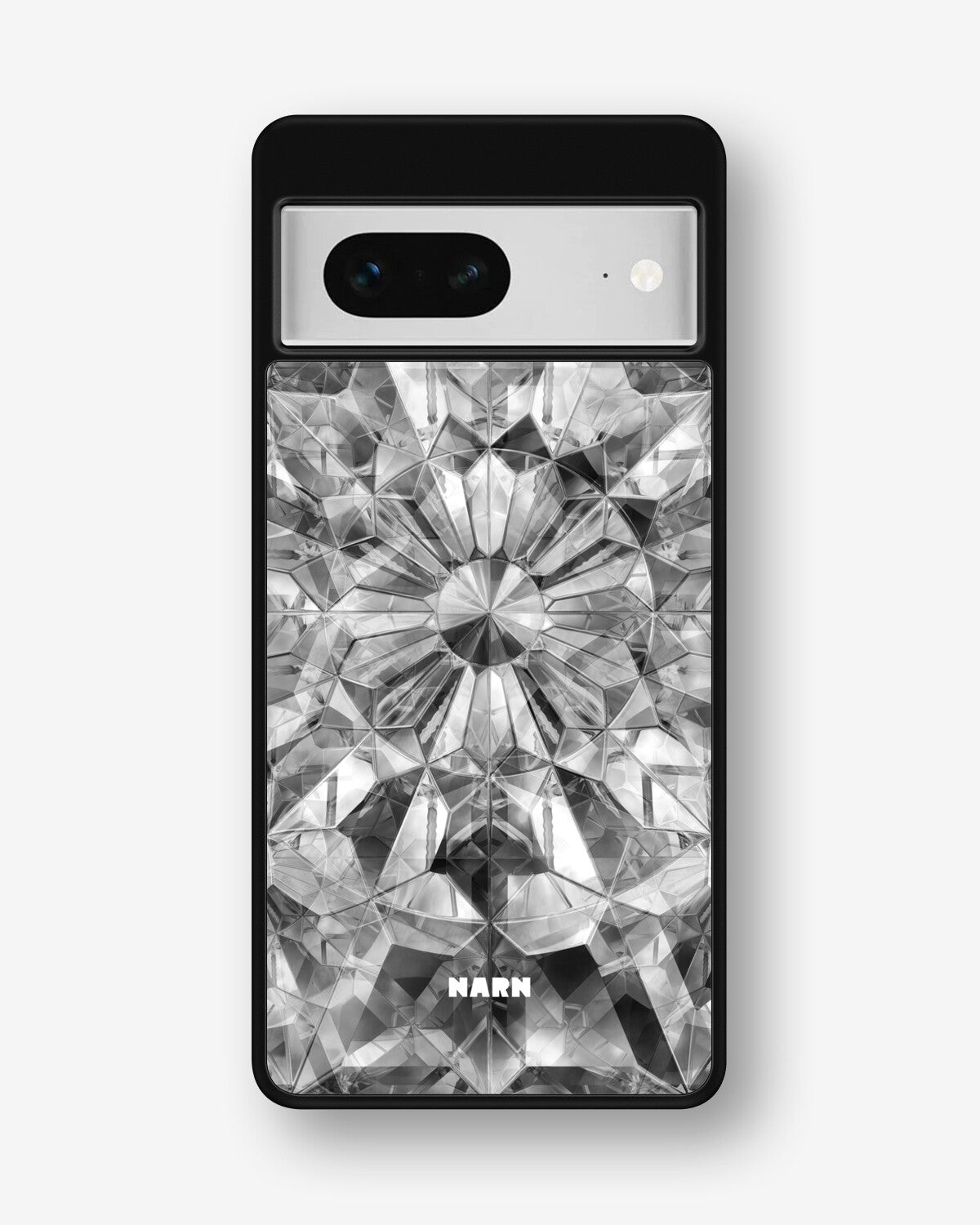 Google Pixel 7 Hard Case – Grey Crystals - View 1