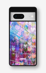 Google Pixel 7 Hard Case – Purple Hearts - View 1
