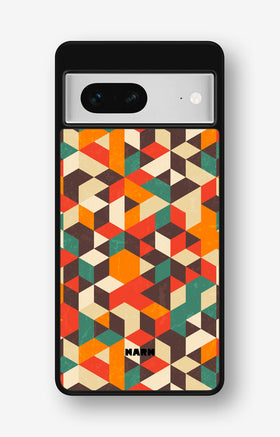 Google Pixel 7 Hard Case – Retro Geometric - View 1