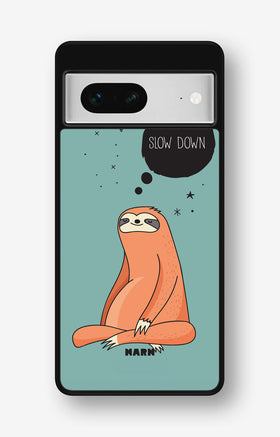 Google Pixel 7 Hard Case – Slow Down Sloth - View 1