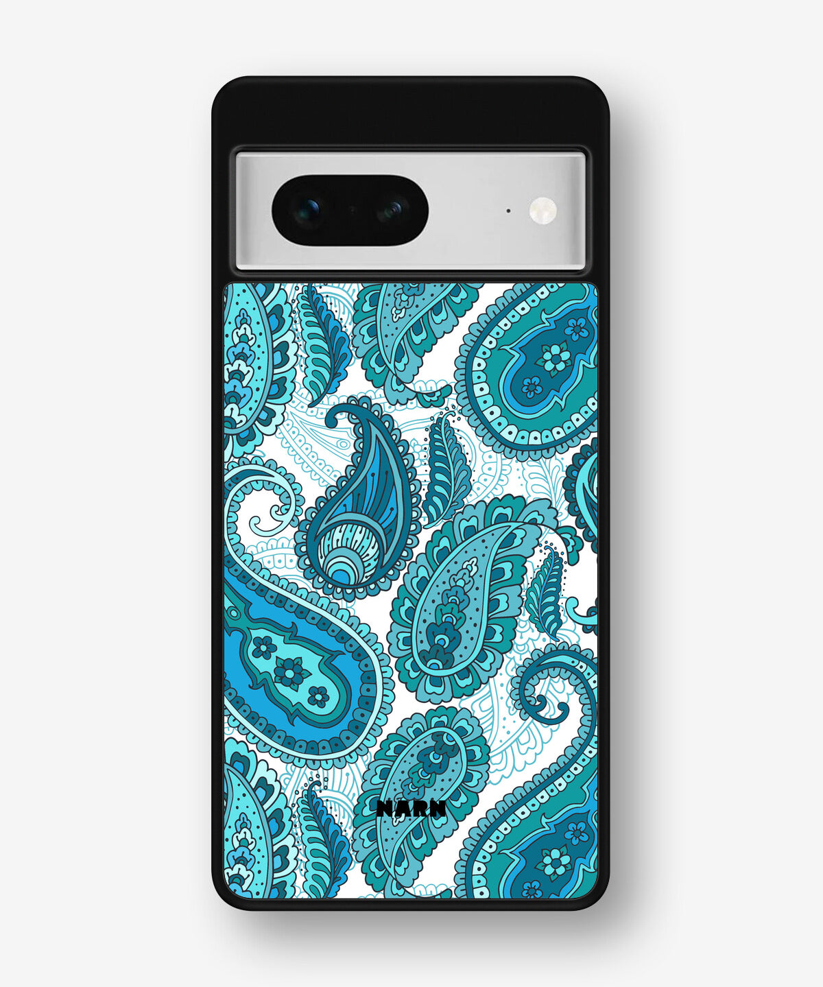 Google Pixel 7 Hard Case – Turquoise Paisley - View 1