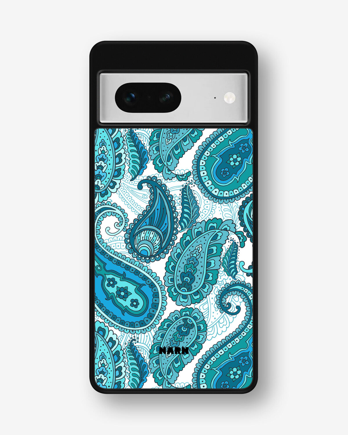 Google Pixel 7 Hard Case – Turquoise Paisley - View 1
