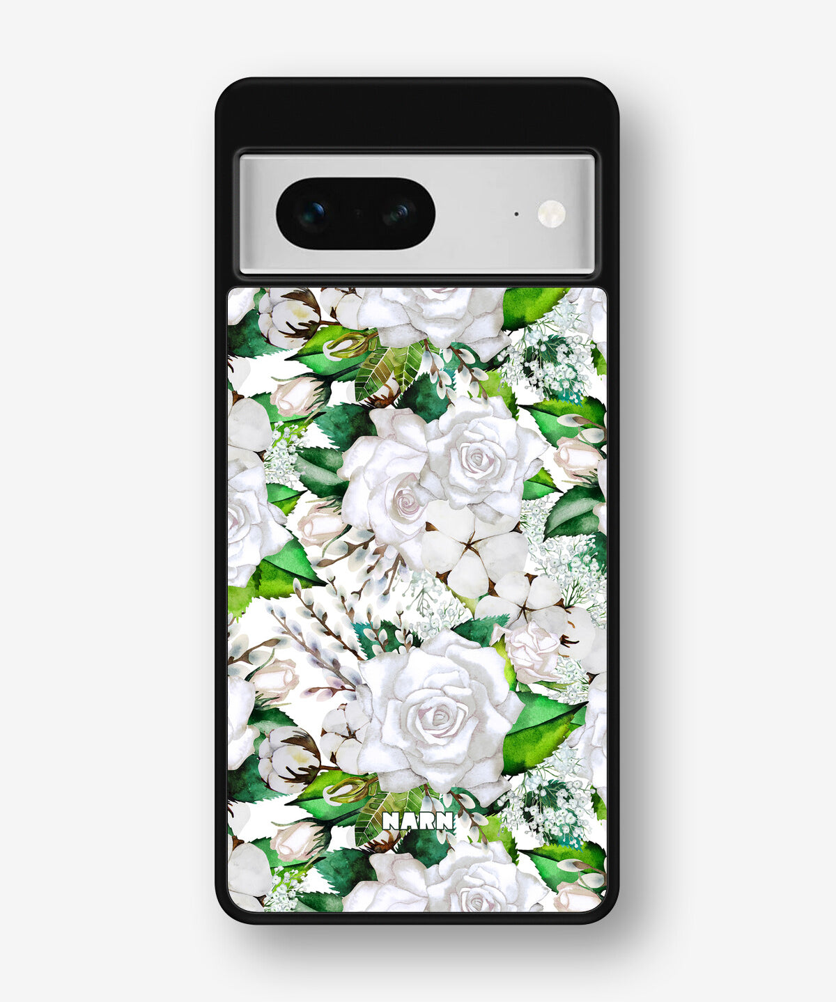 Google Pixel 7 Hard Case – White Bloom - View 1