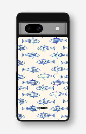 Google Pixel 7a Hard Case – Blue Catch - View 1