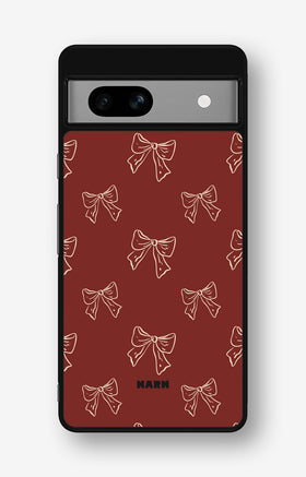 Google Pixel 7a Hard Case – Cherry Bows - View 1