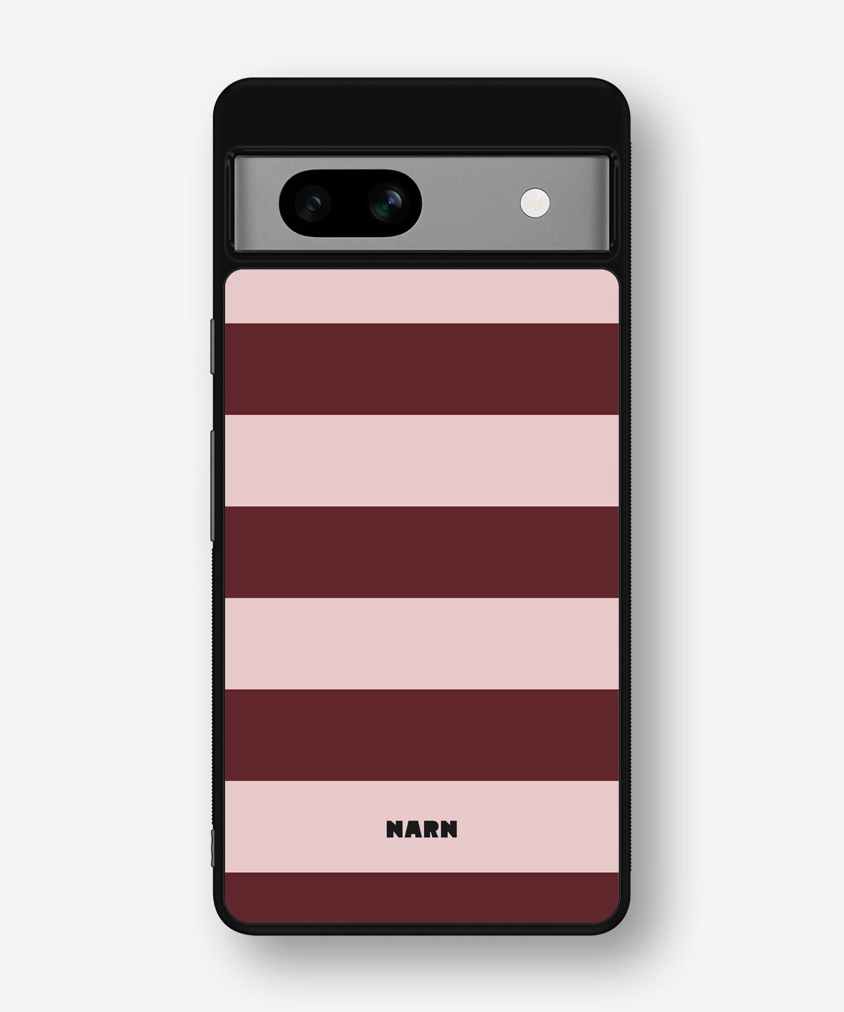 Google Pixel 7a Hard Case – Cranberry Stripe - View 1