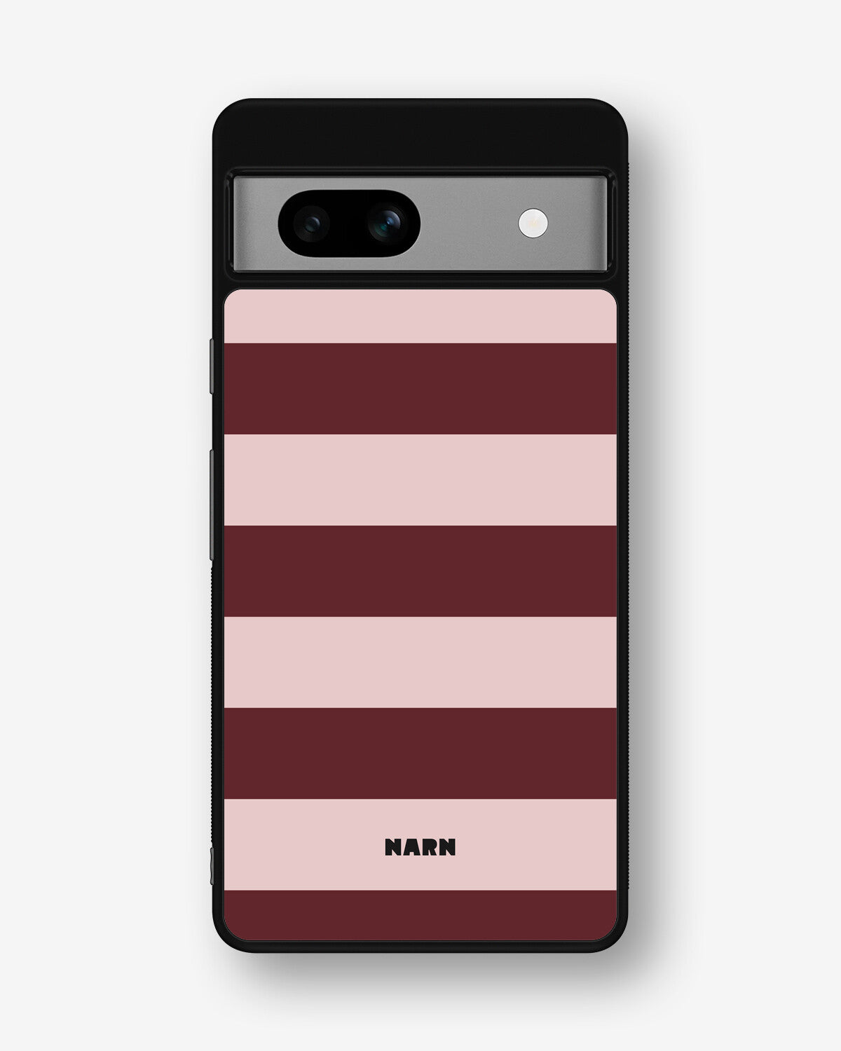 Google Pixel 7a Hard Case – Cranberry Stripe - View 1