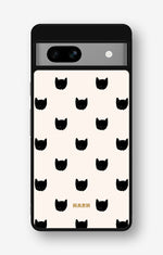 Google Pixel 7a Hard Case – Kitty Dots - View 1