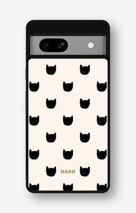 Google Pixel 7a Hard Case – Kitty Dots - View 1