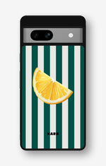 Google Pixel 7a Hard Case – Lemon Stripes - View 1
