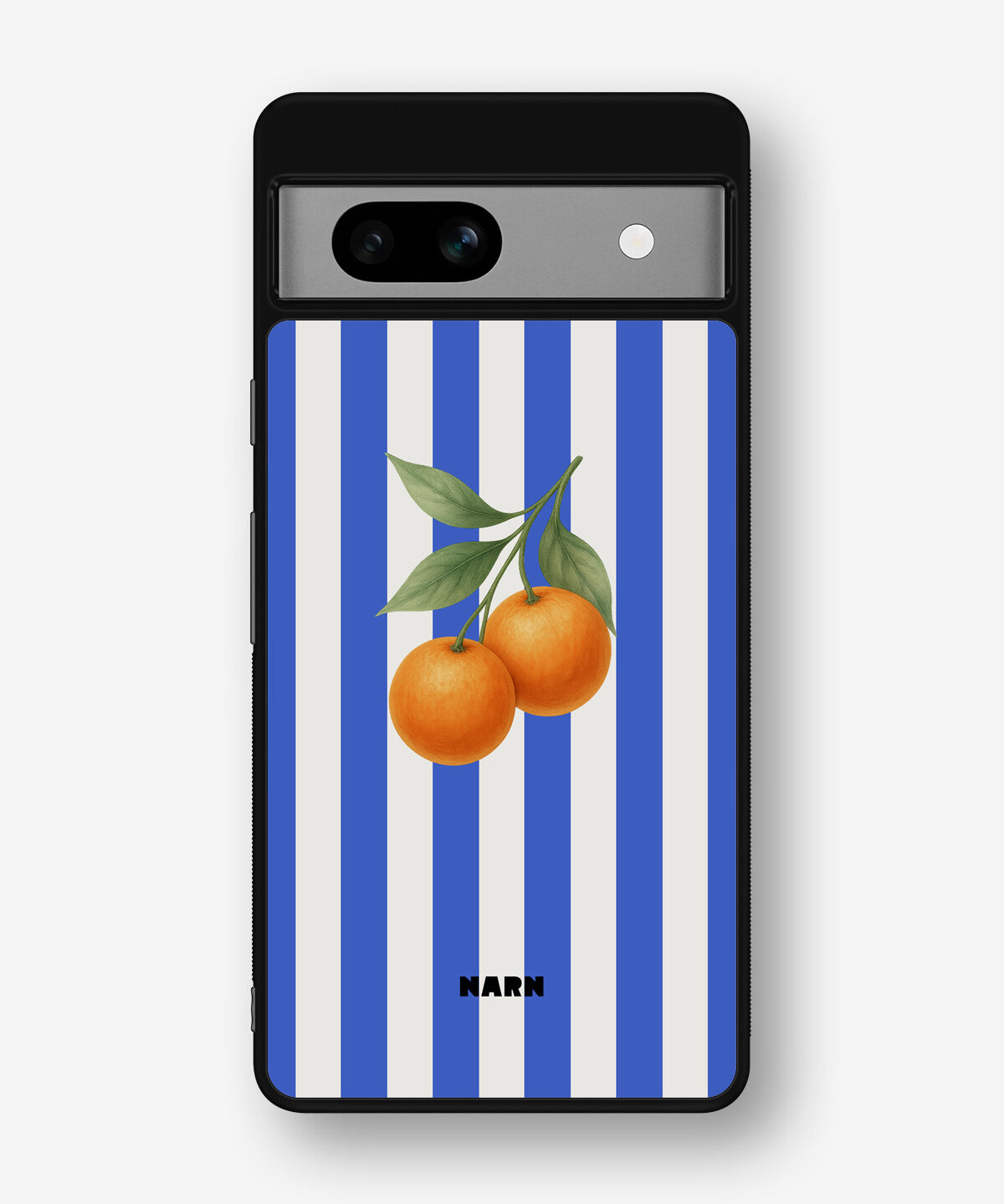 Google Pixel 7a Hard Case – Orange Stripes - View 1