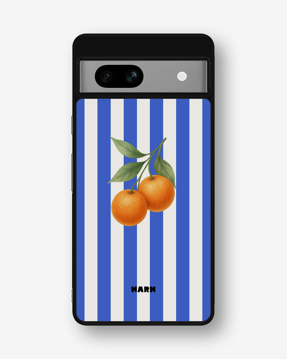 Google Pixel 7a Hard Case – Orange Stripes - View 1