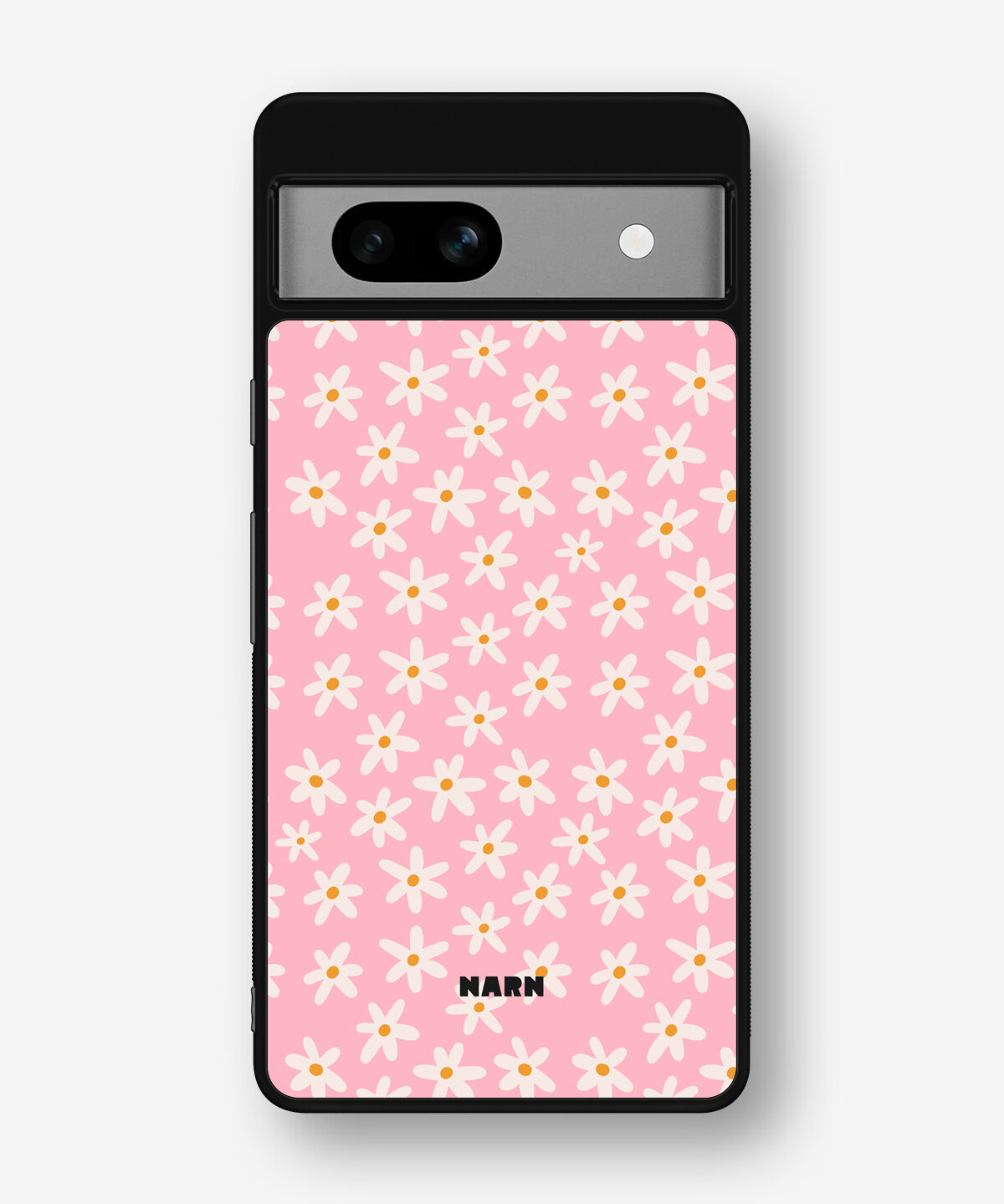 Google Pixel 7a Hard Case – Pink Daisy - View 1