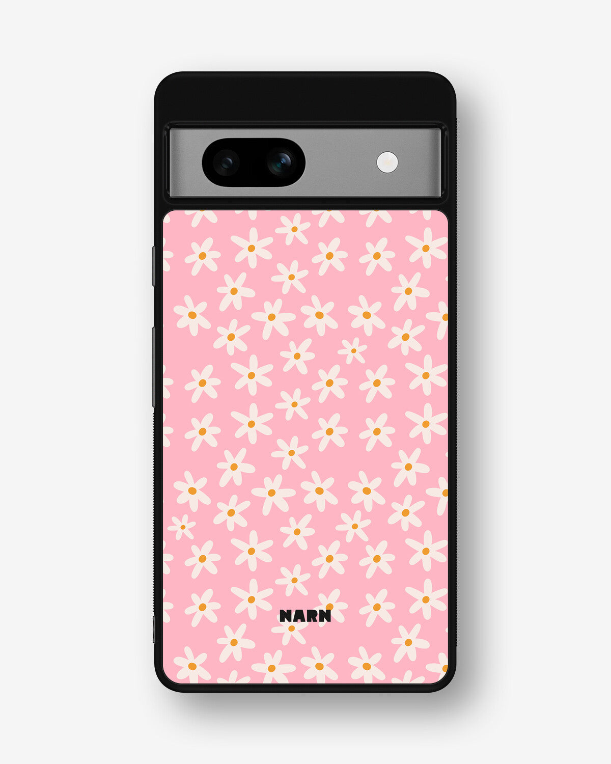 Google Pixel 7a Hard Case – Pink Daisy - View 1