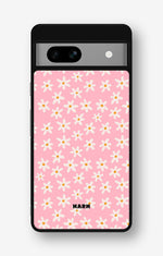 Google Pixel 7a Hard Case – Pink Daisy - View 1