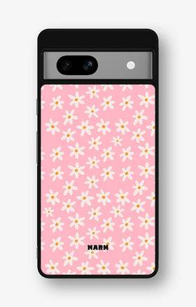 Google Pixel 7a Hard Case – Pink Daisy - View 1