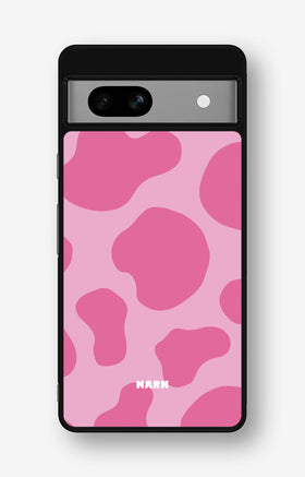 Google Pixel 7a Hard Case – Pink Moo - View 1