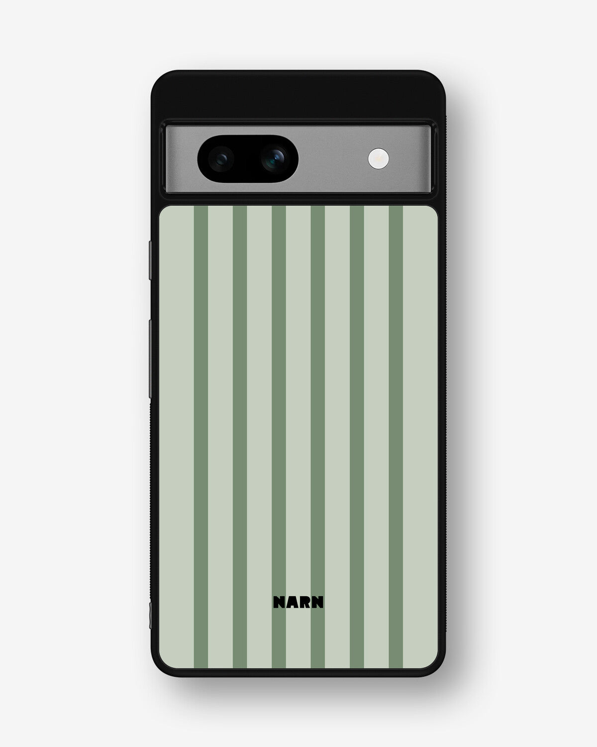 Google Pixel 7a Hard Case – Sage Stripes - View 1