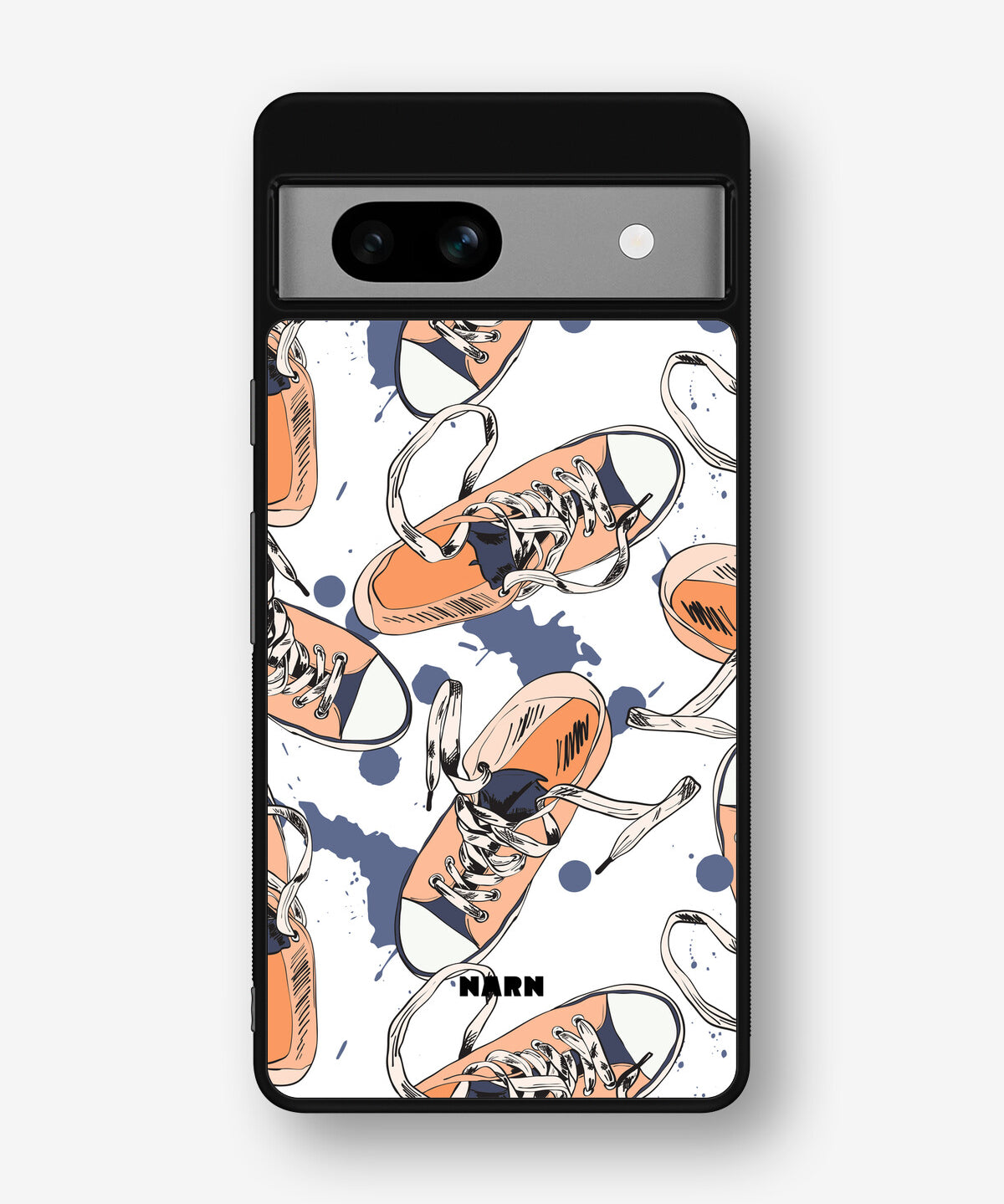 Google Pixel 7a Hard Case – Apricot Sneakers - View 1