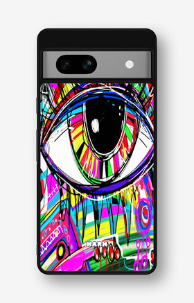 Google Pixel 7a Hard Case – Abstract Eye - View 1