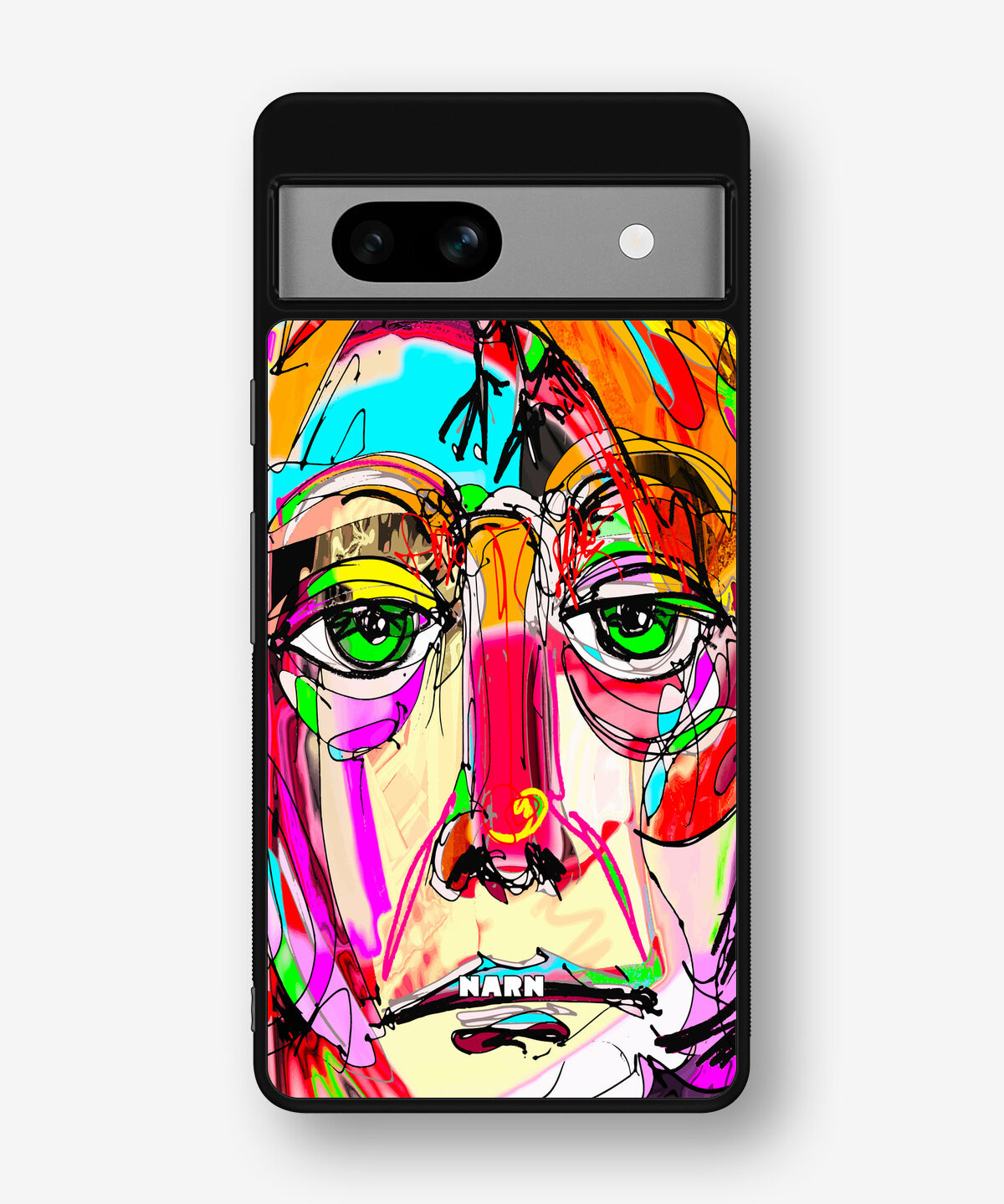 Google Pixel 7a Hard Case – Abstract Portrait - View 1
